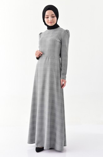 Schwarz Hijab Kleider 9000-01