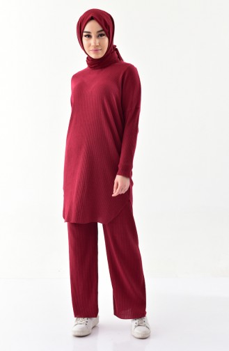 Tunik Pantolon İkili Takım 3311-06 Bordo 3311-06