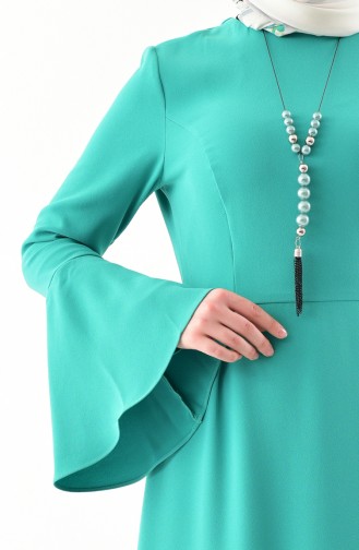 Grün Hijab Kleider 2050-01