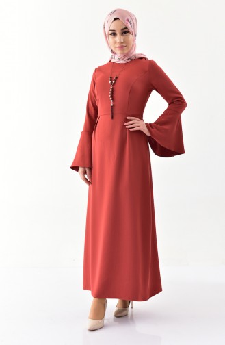 Robe Hijab Rose Pâle Foncé 2050-05