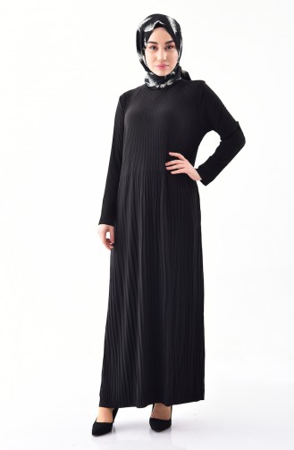 iLMEK Pleated Dress 5242-01 Black 5242-01