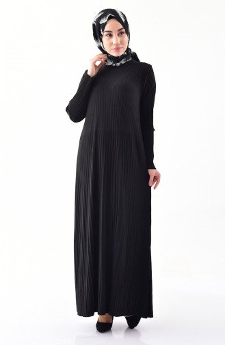 iLMEK Pleated Dress 5242-01 Black 5242-01