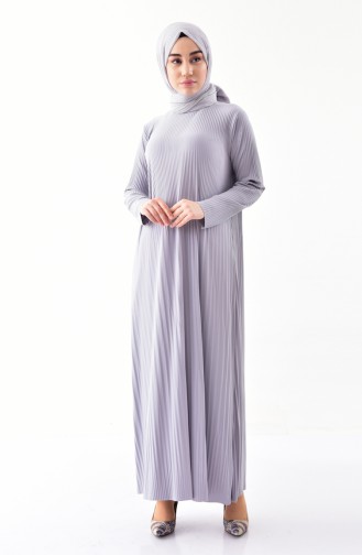 Gray Hijab Dress 5242-05