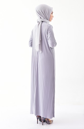 ايلميك فستان بتصميم طيات 5242-05 لون رمادي 5242-05