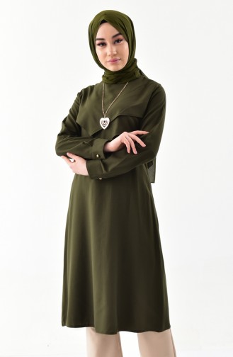 Kolyeli Tunik 3041-07 Haki 3041-07