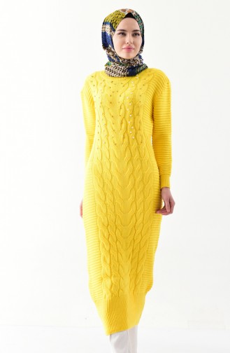 Pearl Knitwear Long Tunic 8080-01 Yellow 8080-01