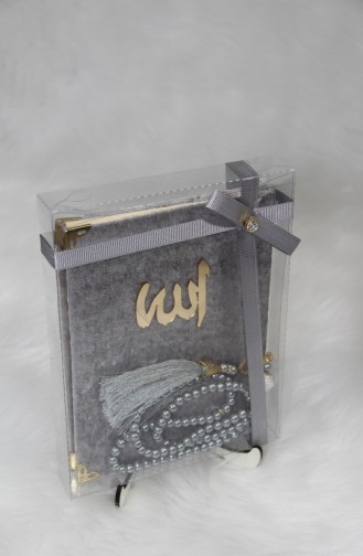 Acetate Boxed Pearl Rosary with Gift Yasin Ysn01003-07 Gray 01003-07