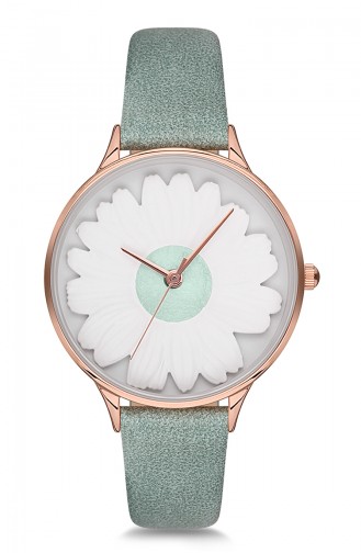 LC Women´s Leather Wrist Watch BT1232D Mint Green 1232D