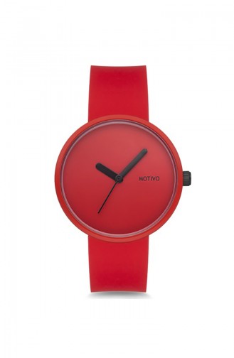 MOTIVO Unisex Silicone Wrist Watch MT0204 Red 0204