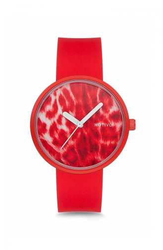 MOTIVO Unisex Silicone Wrist Watch MT0206 Red 0206