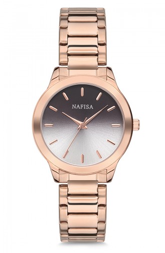 Nafisa Women´s Metal Wrist Watch NF1001M Rose Gold 1001M