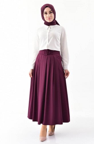 Platted Skirt 0402-01 Plum 0402-01