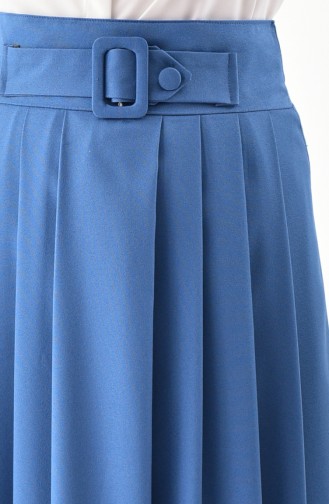Platted Skirt 0402-02 İndigo 0402-02