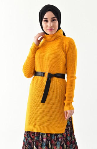 Polo-neck Knitwear Sweater 2017-23 dark Yellow 2017-23