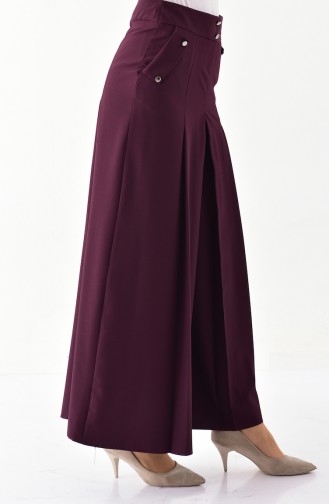 BURUN Pleated Pants Skirt 31246-03 Purple 31246-03
