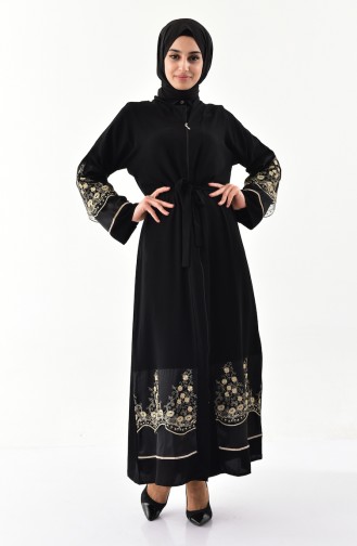 Black Abaya 7755-01