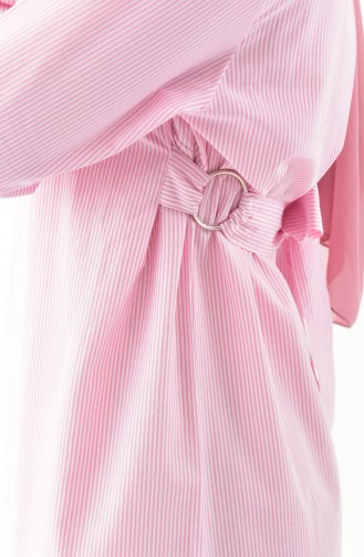 iLMEK Striped Belted Dress 5222-04 Pink 5222-04