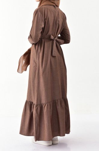 iLMEK Belted Dress 5222A-02 Brown 5222A-02