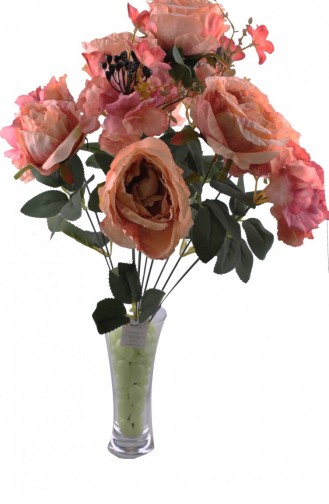 11 Branches de Fleurs Artificielles Rose ck007Pe 007YT0168PE