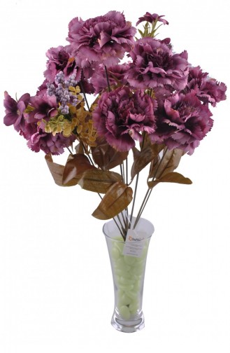 11 Dallı 50 Cm Karanfil Yapay Çiçek Morck002Mr 002YT0060MR