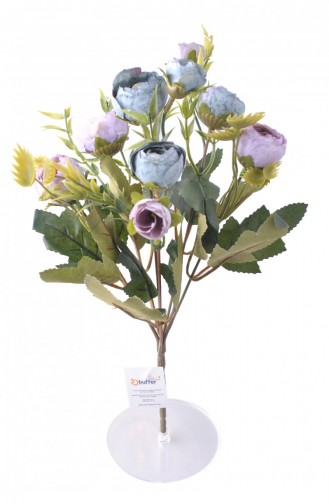 6 Branches de Fleurs Artificielles Bleu Roseck011Mp 011YT0035MP