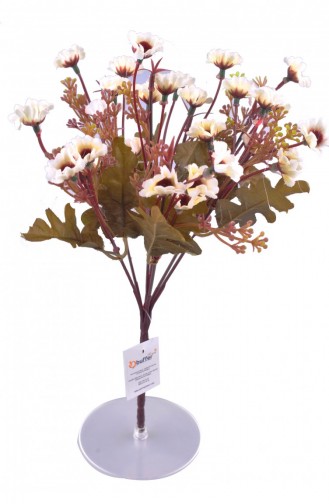7 Branches de Fleurs Artificielles Blanc ck009Bz 009YT0022BZ