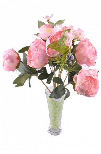 9 Branched 40 cm Rose Artificial Flower Pink ck003Pe 003YT0011PE