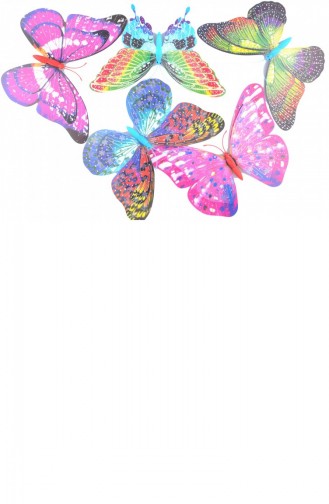 Decorative Flowerpot Butterflies Large Size 5 Pieces 54YT0050