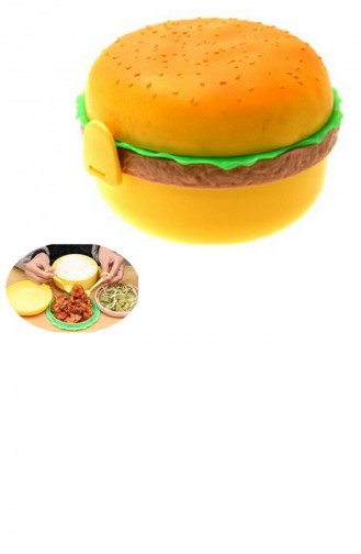 Hamburger Tasarımlı Saklama Ve Beslenme Kabı