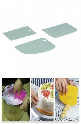 Dough Cutter Scraper Decorator Set 3 pcs 42YT1817