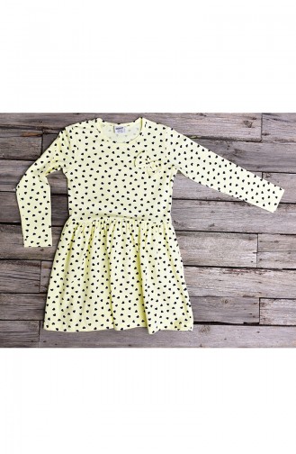 Yellow Baby and Children`s Dress 133-2