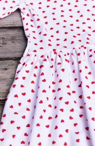 Red Baby and Children`s Dress 133-4