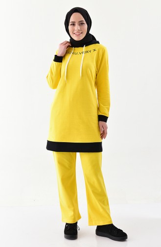 Hooded Tracksuit 0001-04 Yellow 0001-04