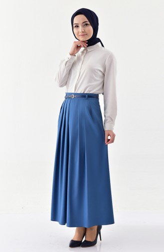 Belt Skirt 0401-02 İndigo 0401-02