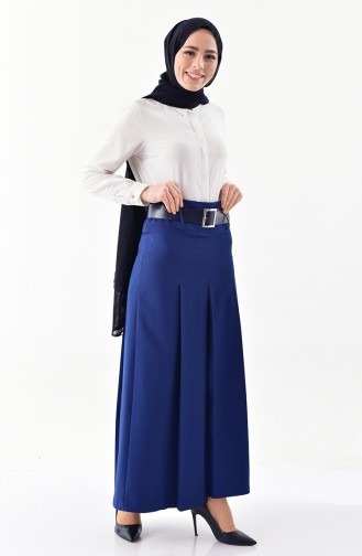 BURUN Belted Pants Skirt 31243-04 Indigo 31243-04