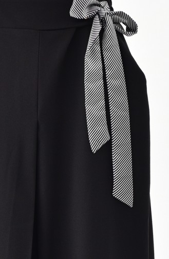 BURUN Belted Pants Skirt 31245-02 Black 31245-02
