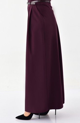 BURUN Belted Pants Skirt 31248-03 Purple 31248-03