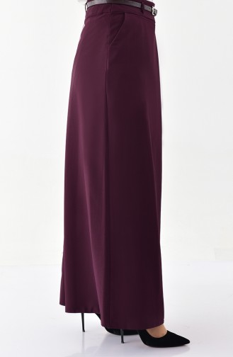 BURUN Belted Pants Skirt 31248-03 Purple 31248-03