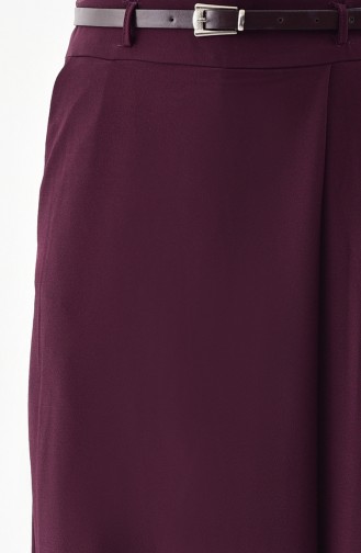 BURUN Belted Pants Skirt 31248-03 Purple 31248-03