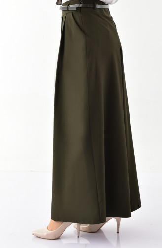 BURUN Belted Pants Skirt 31248-04 Khaki 31248-04