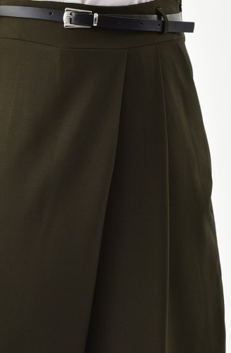 BURUN Belted Pants Skirt 31248-04 Khaki 31248-04