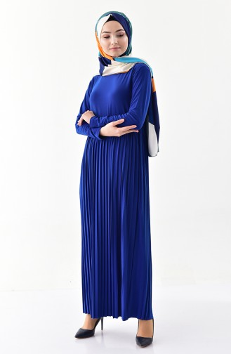 Pileli Elbise 3210-05 Saks