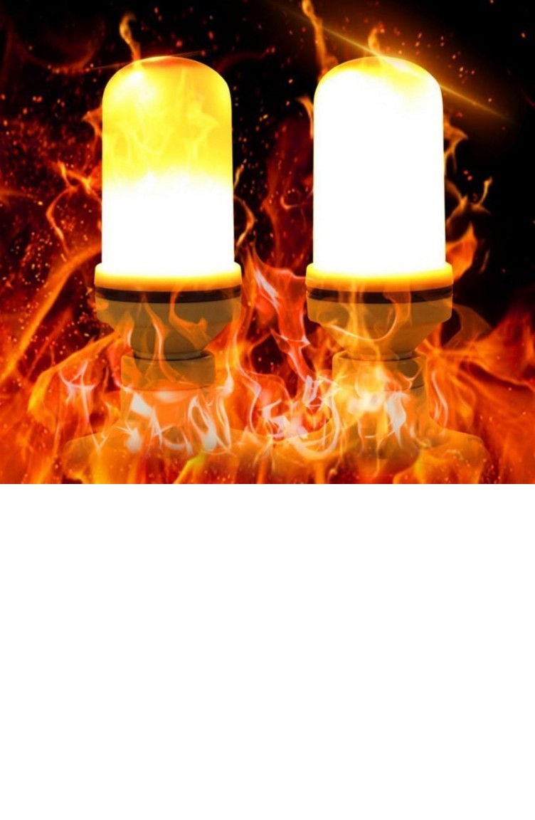 usb sarjli alev efektli sensorlu dekoratif led lamba