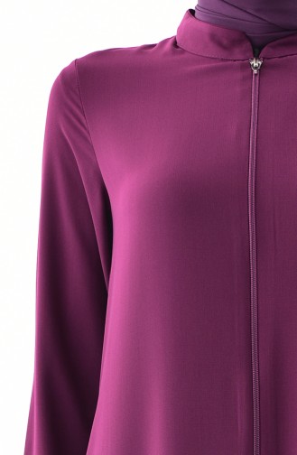 Abaya Lin avec Poches 0265-01 Plum 0265-01