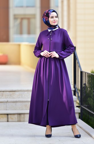 Abaya mit Reissverschluss 2130-06 Lila 2130-06