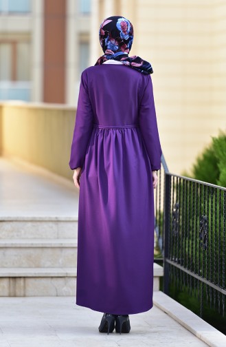 Abaya mit Reissverschluss 2130-06 Lila 2130-06