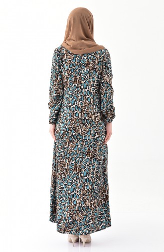 Robe Hijab Turquoise 0387-03