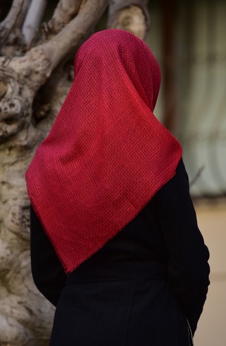 Degradeli Cotton Eşarp 2164-19 Bordo Antrasit 2164-19