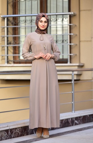 Mink Hijab Dress 4505-04