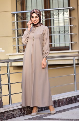 Mink Hijab Dress 4505-04